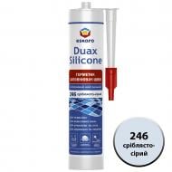 Герметик силиконовый Eskaro Duax Silicone №246 серебряно-серый 300 мл