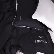 Комплект постельного белья 0848+ 0841 Joan Corner 175х210 см черный/кремовый MirSon