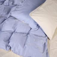 Комплект постельного белья 0843+ 0840 Joseph Corner 175х210 см светло-желтый/серо-голубой MirSon