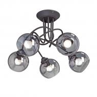 Люстра стельова Vitaluce V4309-1/5PL 5x60 Вт E27 чорний Люстра стельова Vitaluce V4309-1/5PL 5x60 Вт E27 чорний