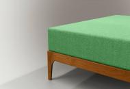 Простынь на резинке махровая Jersey havlu 200x200 см зеленый Ю-ТЕК