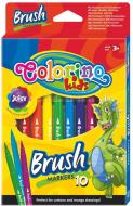 Фломастери Brush 10 кольорів 65610PTR Colorino