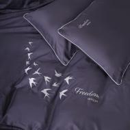 Комплект постельного белья 0240 Iron grey Freedom 175х210 см темно-серый MirSon