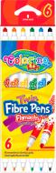 Фломастеры Fibre Pens двусторонние 6 цветов 13437PTR/1 Colorino