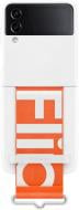 Чехол-накладка Samsung Silicone Cover with Strap White для Flip 4 (EF-GF721TWEGUA)