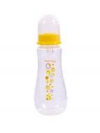 Пляшечка Baby Team ергономічної форми з силіконовою соскою 250 мл в асортименті