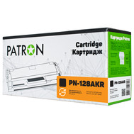 Картридж лазерный Patron HP CLJ CE320A (PN-128AKR) Extra black