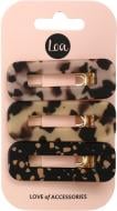 Заколки для волос LOA прямоугольные с принтом A 3 шт.