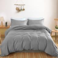 Комплект постельного белья Satin Light Pro 10-004 Gray 200х220 см серый MirSon