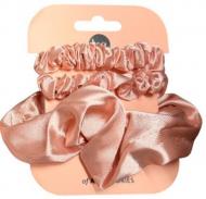 Набор резинок LOA для волос атлас персик 3 шт.