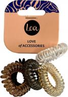 Набор резинок LOA для волос спиральки D.3,5 см 5 шт.