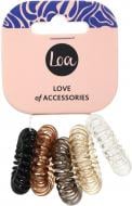 Набор резинок LOA для волос спиральки D.3,5 см 5 шт.