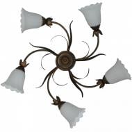 Люстра потолочная Геотон Ф145 5x60 Вт E27 античная бронза