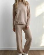 Комплект вязаный MISO Soft р. one size (S-L) бежевый Комплект вязаный MISO Soft р. one size (S-L) бежевый