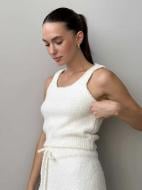 Топ вязаный MISO Soft р. onesize (S/L) белый