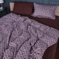 Комплект постельного белья 22-1385 Brown Geometry 200х220 см мульти MirSon