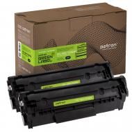 Картридж лазерний Patron HP LJ Q2612A/Canon 703 (PN-12A/703DGL) Dual Pack Green Label black