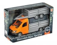 Машинка Тигрес Mercedes-Benz Sprinter бортовий з причепом помаранчевий 1:24 39667