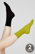 Набір шкарпеток жіночих Legs G05 SOCKS BAMBOO р.36-40 чорний/зелений 2 шт.