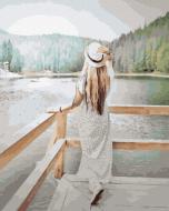 Картина по номерам Леди на летний прогулке GX33065 40x50 см Brushme