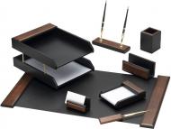 Набор настольный деревянный из 8 предметов с 2 ручками O36815