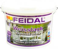 Эмаль Feidal акриловая Weisslack белый глянец 2,5 л