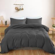 Комплект постельного белья Satin Light Pro 10-005 Dark Gray 200х220 см темно-серый MirSon