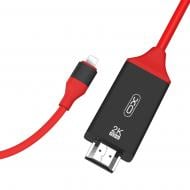 Кабель Xo Lightning-HDMI GB006 1,8 м red