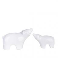 Декор Eterna ведмеді 12x5x8 см та 17,5x7,5x11 см 2014 білий