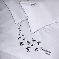 Комплект постельного белья 00-0000 Snow White Freedom 200х220 см черный/белый MirSon