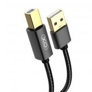 Кабель Xo USB A - USB B GB010A 1,5 м black