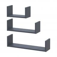 Набор полок Doros Фил 3 шт. 600x150x150 мм графит