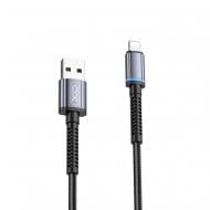 Кабель Xo USB A - Lightning NB215 2.4A 1 м black