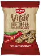 Крекер Detki Vital Fitt цельнозерновой пшеничный со вкусом сладкого чили 100 г