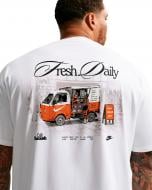 Футболка Nike U NSW TEE LSE CAFE SWOOSH VAN IH1157-100 р.M белый
