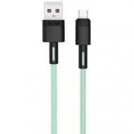 Кабель Xo USB A - Lt NB-Q166 5A 1 м зеленый