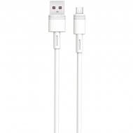 Кабель Xo USB A - Micro B NB-Q166 5A 1 м white