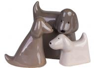 Статуетка Eterna набiр песиків 3 шт. бежевий