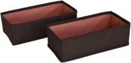 Короб текстильний Тарлев Chocolate 2 штуки в упаковці 110x290x150 мм