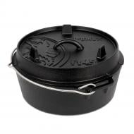 Казан с крышкой Petromax Dutch Oven ft4.5 плоское дно 3,5 л