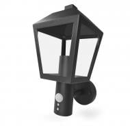 Світильник садовий Emos світлодіодний настінний E27 15 Вт IP44 чорний ZGB040P