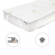 Наматрасник MirSon №1036 Alberto Silk Aloe Vera обычный с резинкой по углам 26х70x190 см