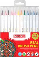 Набір фломастерів Real Brush 12 кольорів MX15232 Maxi