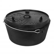 Казан с крышкой Petromax Dutch Oven ft18 плоское дно 16,1 л