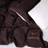 Комплект постельного белья 0001+0211 Lactic Corner 2х143х210 см молочный/коричневый MirSon