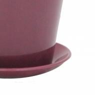 Піддон к горшку Вулкано-15 пластик белыйзеленый 15 см (0272-044) Form Plastic