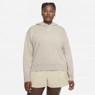 Джемпер Nike W NSW ESS FLC HOODIE CLCTN VNR DD5640-236 р. L бежевый
