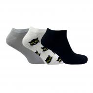 Набор носков мужских Premier Socks Короткие однотонные р.29 черный/белый/серый 3 шт.
