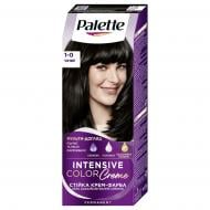 Крем-фарба для волосся Palette Intensive Color Creme Long-Lasting Intensity Permanent 1-0 (N1) чорний 110 мл