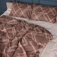 Комплект постельного белья 22-1413 Brown Geometry 2х143х210 см мульти MirSon